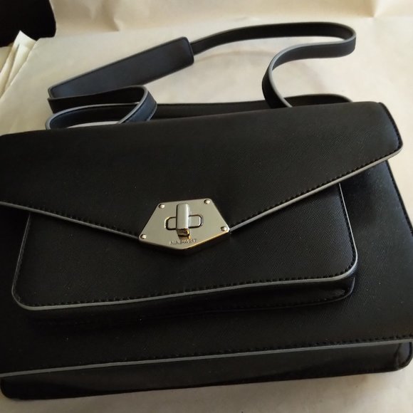 Nine West PVC  BlackShoulder Bag - Picture 1 of 5